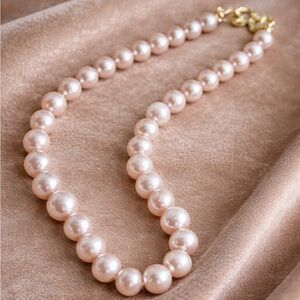 Soft Champagne Freshwater Pearl Necklace